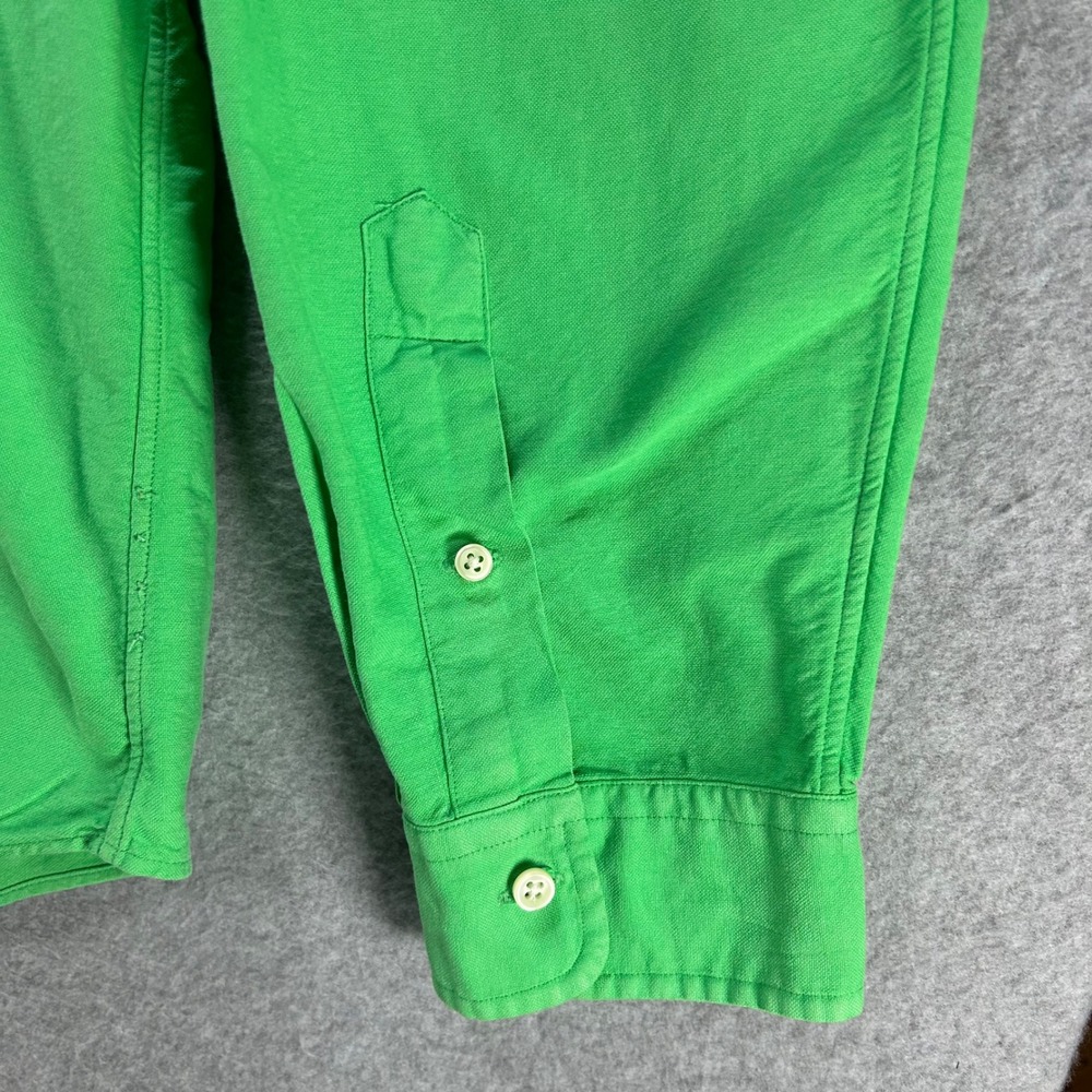 Ralph Lauren Button Down Shirt Mens XXL Green Cotton Preppy Classic Fit - Picture 5 of 16